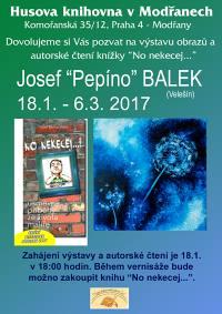 Josef Pepíno Balek, Husova knihovna, Praha-Modřany