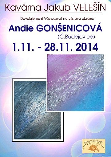 Andie Gonšenicová, Galerie Jakub Velešín, Josef Pepíno Balek, VSU-JČ