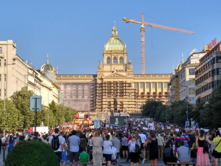 demonstrace, Václavské náměstí, Praha, Josef Pepíno Balek